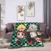 Plaid Demon Slayer Tous les personnages 1003 Couverture Plaid Polaire Plaid Canapé