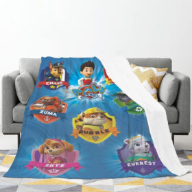Plaid Personnages Pat’ Patrouille 1003 Couverture Plaid Polaire Plaid Canapé