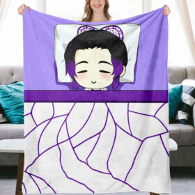Plaid Demon Slayer Kochou Shinobu 1002 Couverture Plaid Polaire Plaid Canapé