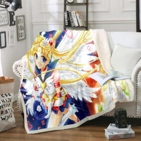 Plaid Sailor Moon 1021 Couverture Plaid Polaire Plaid Canapé