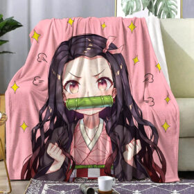Plaid Demon Slayer Nezuko Kamado 1002 Couverture Plaid Polaire Plaid Canapé