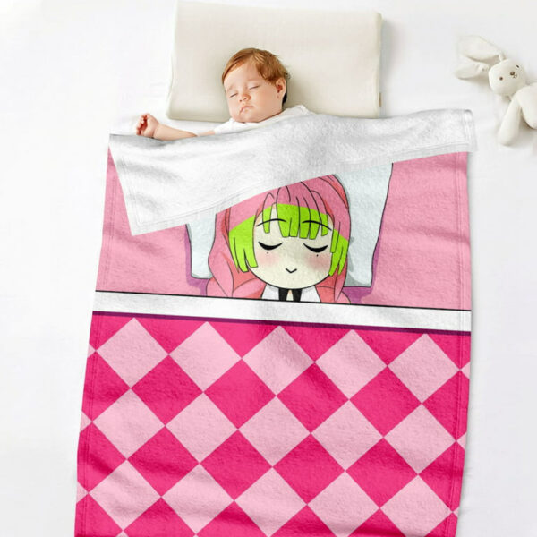 Plaid Demon Slayer Mitsuri Kanroji 1001 Couverture Plaid Polaire Plaid Canapé – Image 2