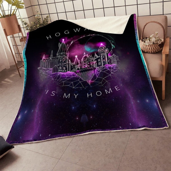 Plaid Harry Potter Poudlard est ma maison Couverture Plaid Polaire Plaid Canapé – Image 2