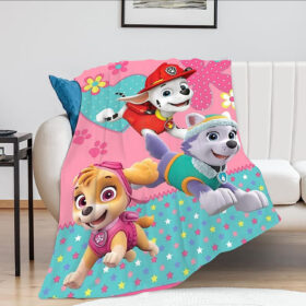 Plaid Personnages Pat’ Patrouille 1001 Couverture Plaid Polaire Plaid Canapé