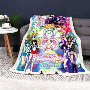 Plaid Sailor Moon 1005 Couverture Plaid Polaire Plaid Canapé