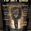 Plaid Lion à mon père, je sais que ce n'est pas facile pour un homme d'élever un enfant Couverture Plaid Polaire Plaid Canapé