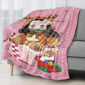 Plaid Demon Slayer Nezuko Kamado 1004 Couverture Plaid Polaire Plaid Canapé