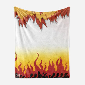 Plaid Flamme Pilier Rengoku Kyojuro Demon Slayer Couverture Plaid Polaire Plaid Canapé