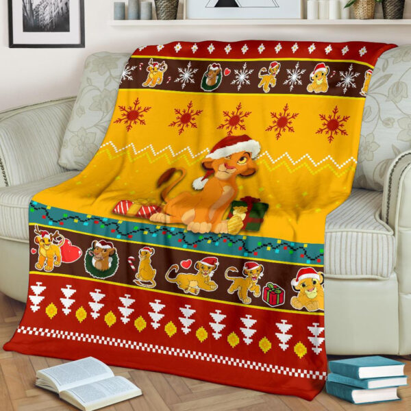 Plaid Roi Lion Noël 1002 Couverture Plaid Polaire Plaid Canapé – Image 2