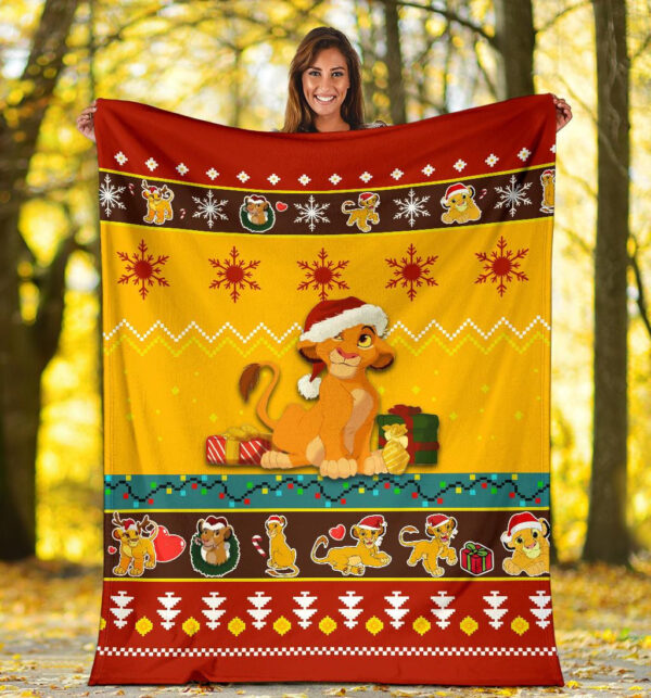 Plaid Roi Lion Noël 1002 Couverture Plaid Polaire Plaid Canapé – Image 3