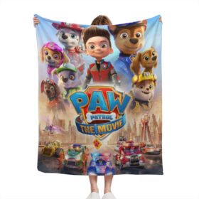 Plaid Personnages Pat’ Patrouille 1002 Couverture Plaid Polaire Plaid Canapé