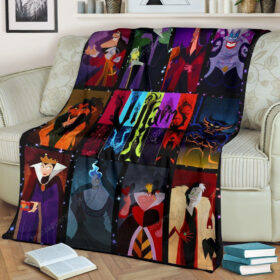 Plaid Méchants Disney Evil Queen Hades Cruella Couverture Plaid Polaire Plaid Canapé