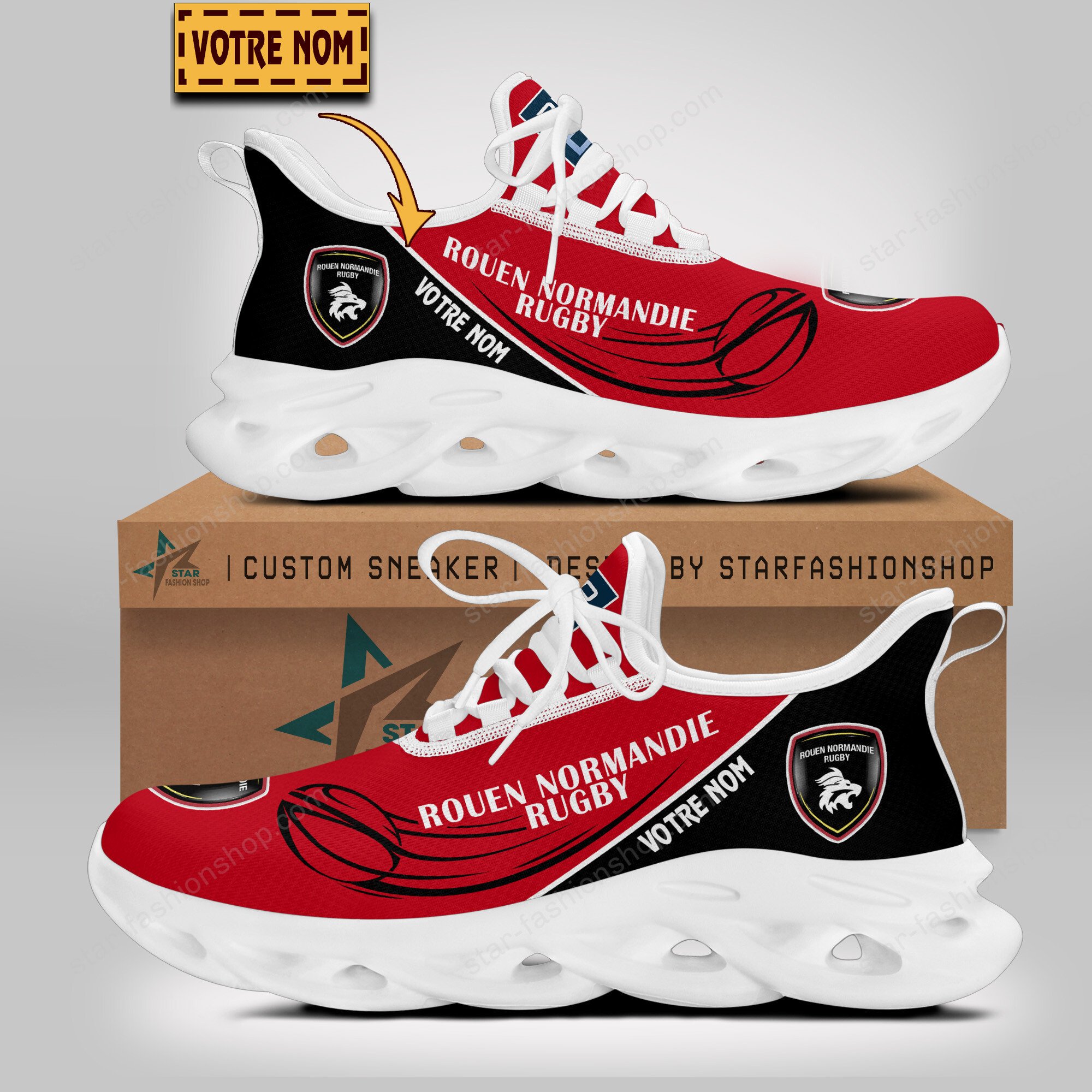 Chaussures Max Soul Rouen Normandie Rugby WINSG3742