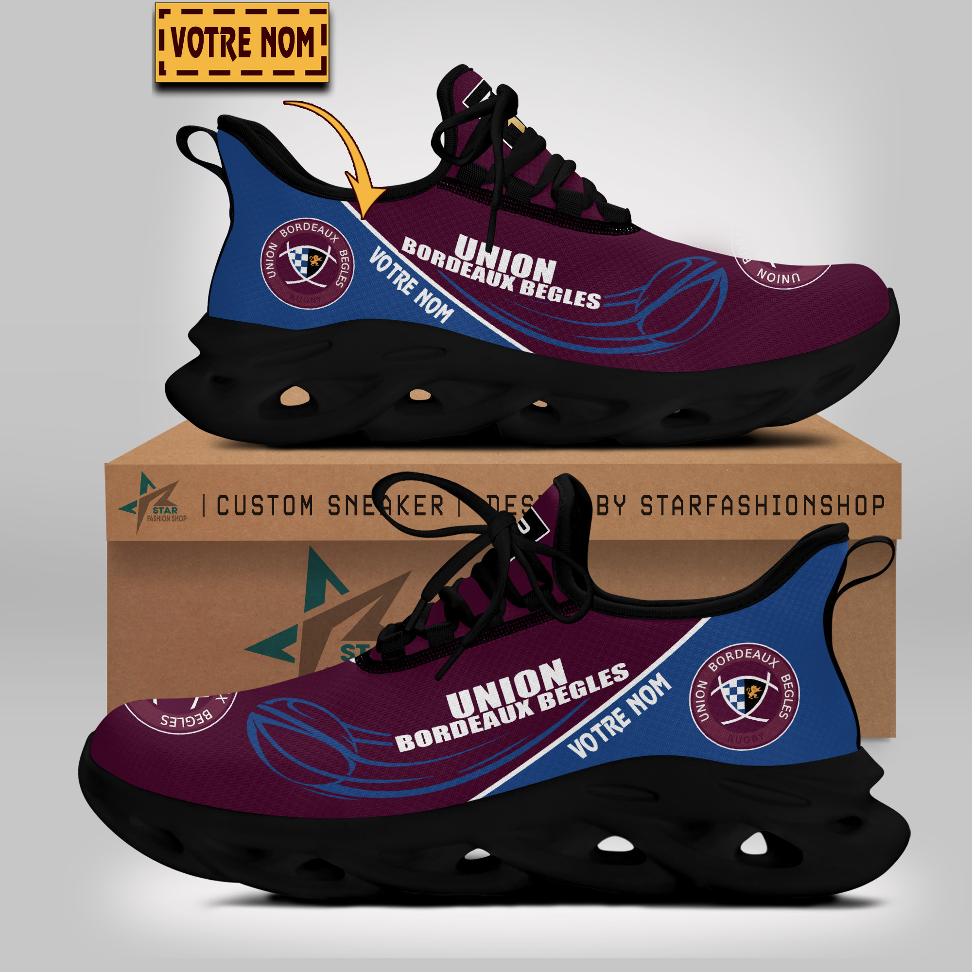Chaussures Max Soul Union Bordeaux Begles WINSG3733 – Image 2