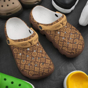 Sabots Louis Vuitton In Brown Theme Crocs Crocband Clog Comfortable Water Shoes -  Clog