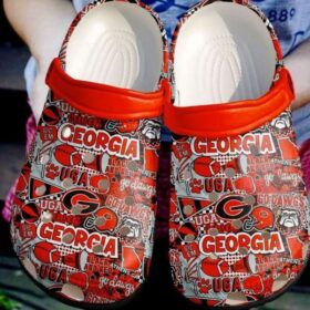 Sabots Georgia Artwork Design Crocs Crocband Clog Comfortable Water Shoes In Red –  Clog