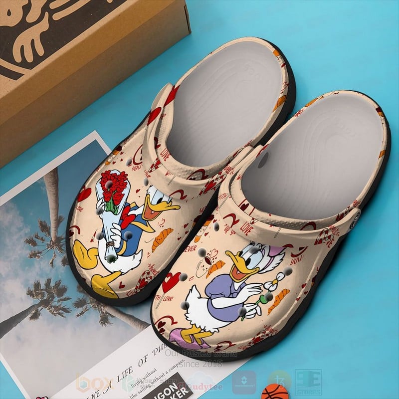Sabots Donald Duck and Daisy Duck Crocs Crocband Clog Comfortable Shoes - Clog