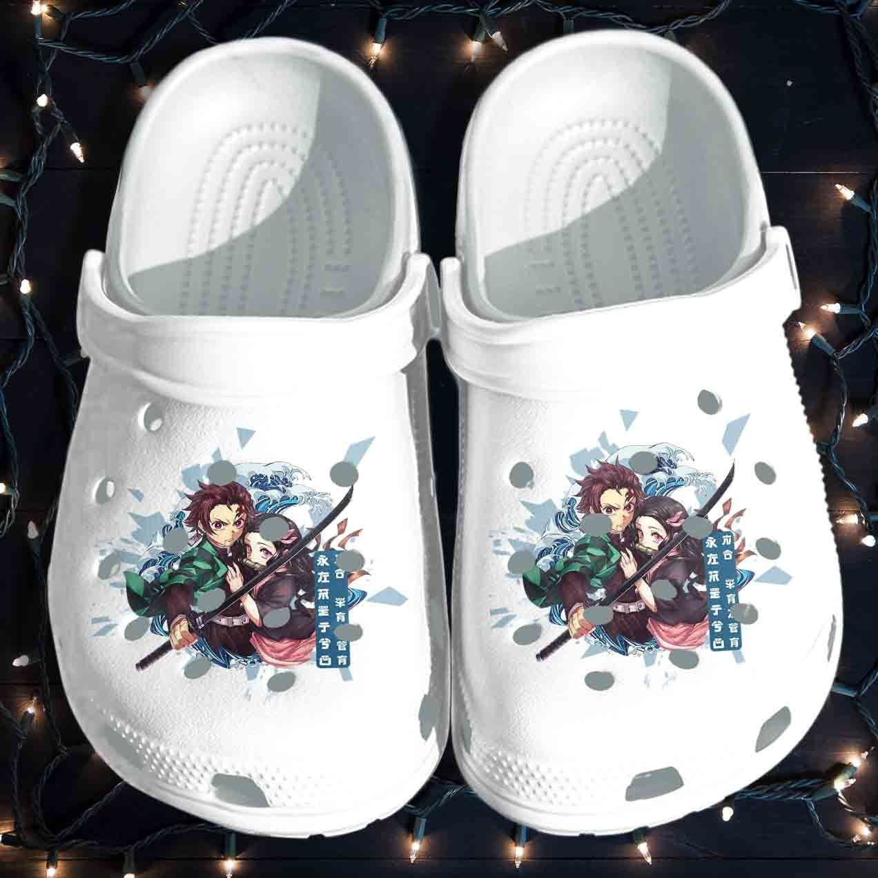 Sabots Slayers Demon Anime Manga Fan Art Crocs Crocband Clog Comfortable Water Shoes - Clog