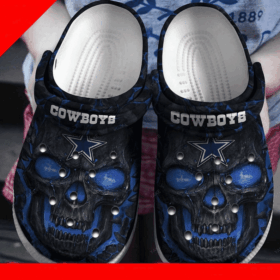 Sabots Skull Dallas Cowboys NFL Crocs Crocband Clog Comfortable Water Shoes –  Clog