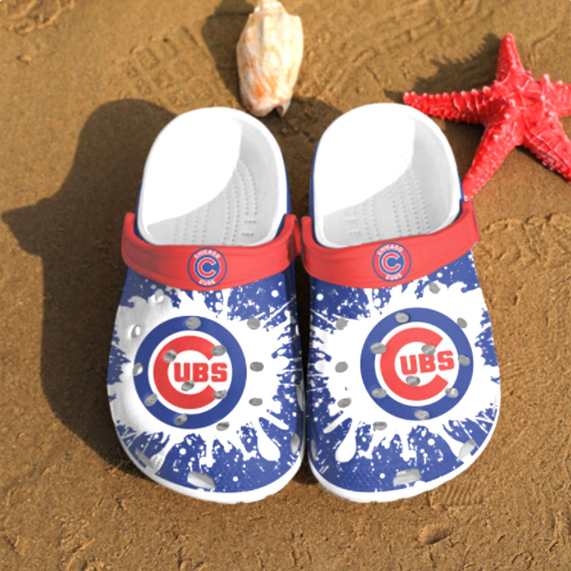 Sabots Chicago Cubs Crocs Crocband Clog Comfortable Water Shoes - Clog
