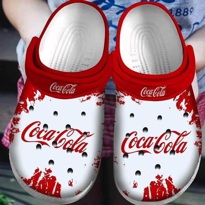 Sabots Coca Cola Black White Theme Crocs Crocband Clog Comfortable Water Shoes - Clog