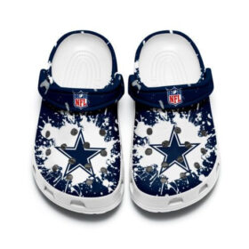 Sabots Dallas Cowboy In Blue Crocs Crocband Clog Comfortable Water Shoes –  Clog