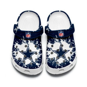 Sabots Dallas Cowboy In Blue Crocs Crocband Clog Comfortable Water Shoes -  Clog