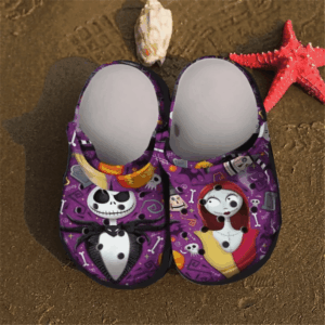 Sabots The Nightmare Before Christmas Crocs Crocband Clog Comfortable Water Shoes In Purple -  Clog