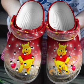 Sabots Red Winnie The Pooh Cartoon Crocs Crocband Clog Comfortable Water Shoes –  Clog