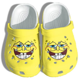 Sabots Sponge Funny Smiling Crocs Crocband Clog Comfortable Water Shoes In Yellow –  Clog