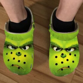 Sabots The Grinch Face Green Theme Crocs Crocband Clog Comfortable Water Shoes –  Clog
