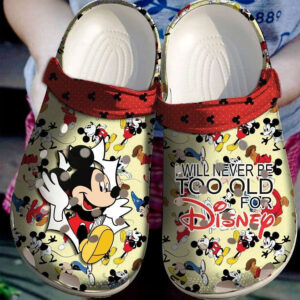 Sabots Mickey Mouse I Will Never Be Old For Disney Crocs Crocband Clog Comfortable Water Shoes -  Clog