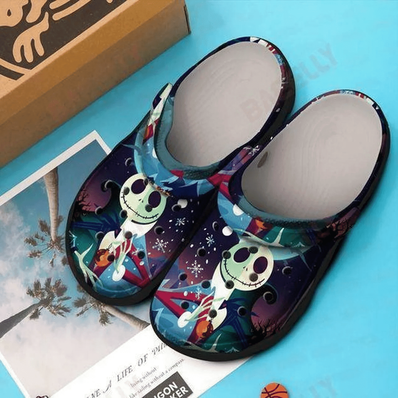 Sabots The Nightmare Before Christmas Design Crocs Crocband Clog Comfortable Water Shoes - Clog