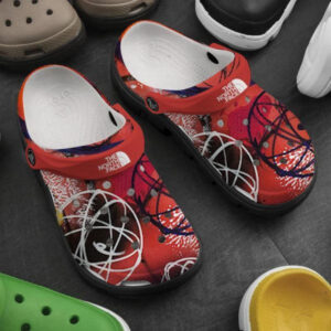 Sabots The North Face Red Theme Crocs Crocband Clog Comfortable Water Shoes -  Clog