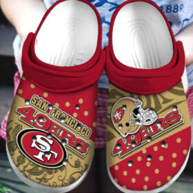 Sabots San Francisco 49Ers Crocs Crocband Clog Comfortable Water Shoes For Fans –  Clog