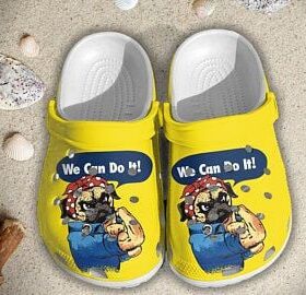 Sabots New We Can Do It Pug Crocs Crocband Clog Comfortable Water Shoes –  Clog