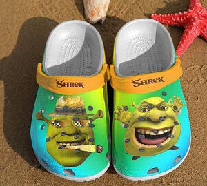 Sabots New Shrek Funny Crocs Crocband Clog Comfortable Water Shoes -  Clog