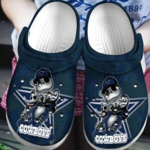 Sabots Jack Skellington Dallas Cowboys Crocs Classic Clogs Shoes In Blue -  Clog
