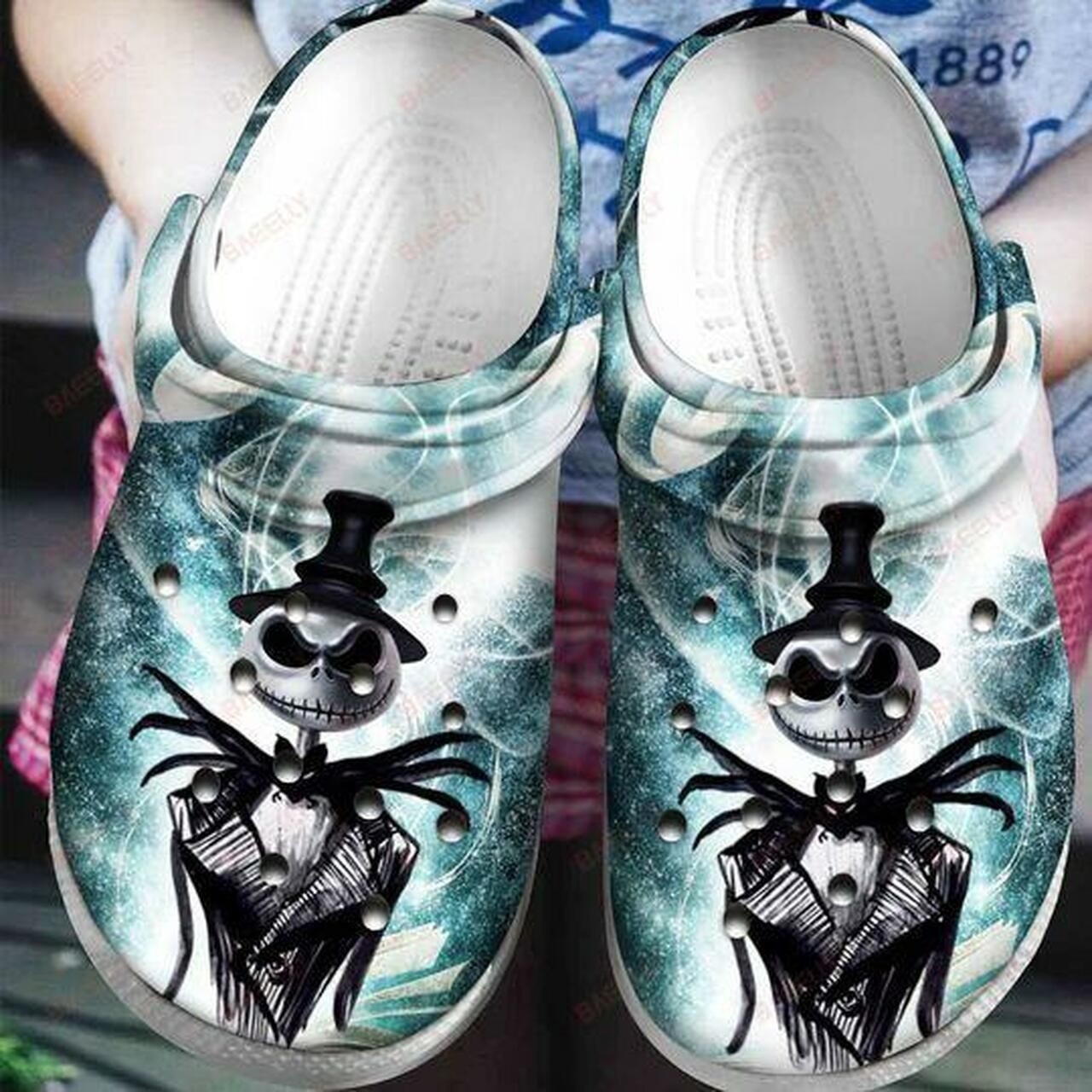 Sabots The Nightmare Before Christmas Gentleman Crocs Crocband Clog Comfortable Water Shoes - Clog