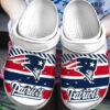 Sabots New England Patriots Logo Stripe Crocs Classic Clogs Shoes -  Clog