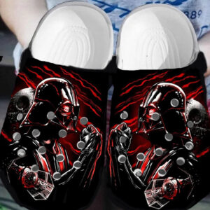 Sabots Star War Pattern Crocs Classic Clogs Shoes In Red Black -  Clog