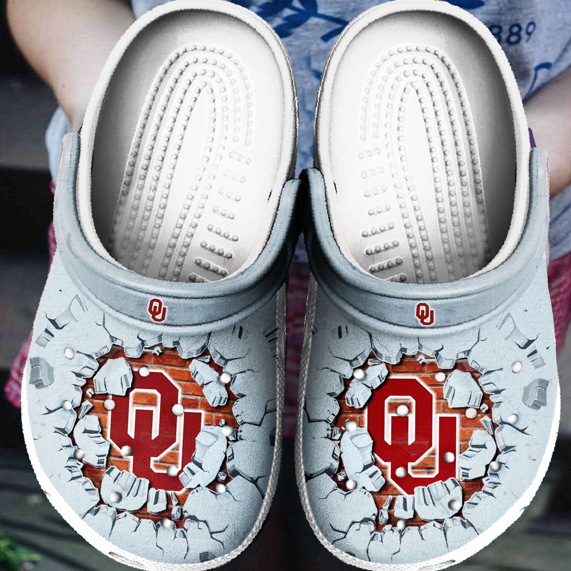 Sabots Oklahoma Sooners Tide Crocs Crocband Clog Comfortable Water Shoes - Clog