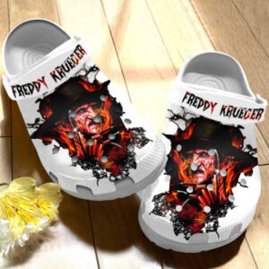 Sabots Freddy Krueger Halloween White Theme Crocs Crocband Clog Comfortable Water Shoes -  Clog