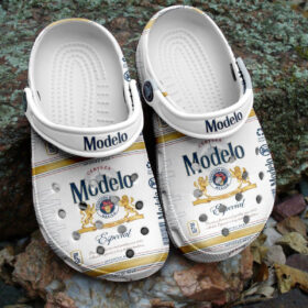 Sabots Modelo Mexican Beer Logo Crocs Classic Clogs Shoes In White –  Clog