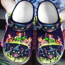 Sabots Hocus Pocus Disney Characters Pattern Crocs Classic Clogs Shoes In Dark Color –  Clog