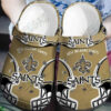 Sabots New Orleans Saints Logo Pattern Crocs Classic Clogs Shoes In Brown -  Clog