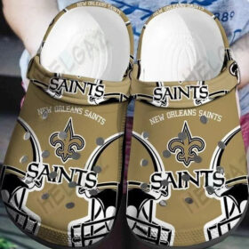 Sabots New Orleans Saints Logo Pattern Crocs Classic Clogs Shoes In Brown –  Clog