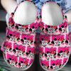 Sabots Kiss Mickey Pattern Crocs Classic Clogs Shoes In Black & Pink -  Clog