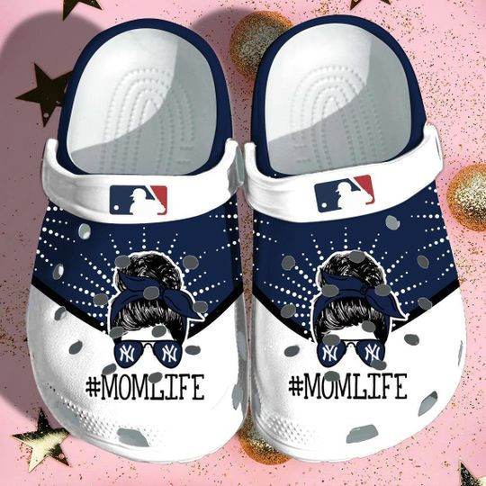 Sabots New York Yankees Mom Life Crocs Classic Clogs Shoes - Clog