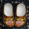 Sabots Winnie The Pooh Tigger Pattern Crocs Classic Clogs Shoes In Orange & Yellow -  Clog
